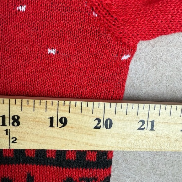 Star Wars Sweater Men L Red Darth Vader Christmas Quote Ugly Knit Holiday - Picture 4 of 8